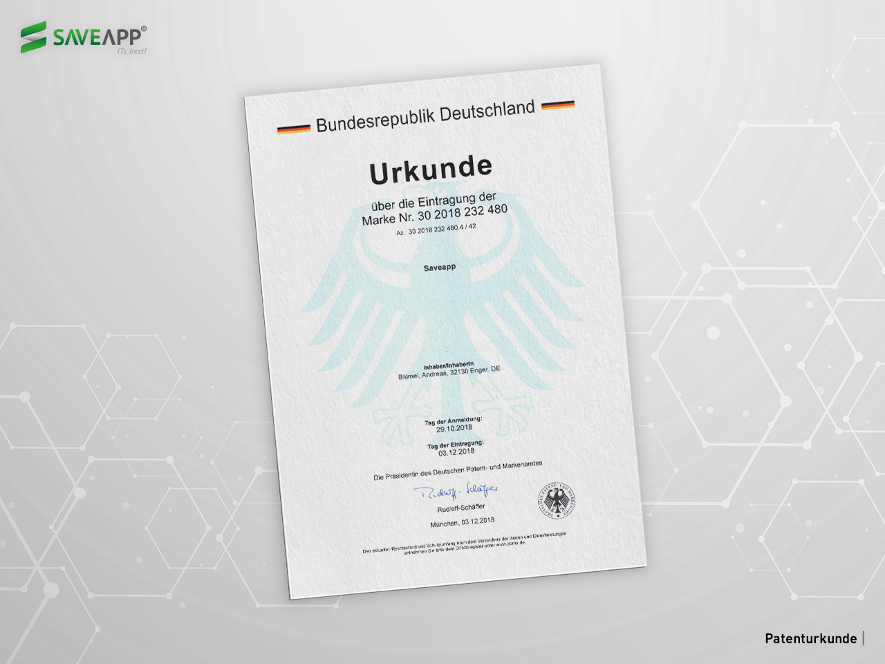 Urkunde download